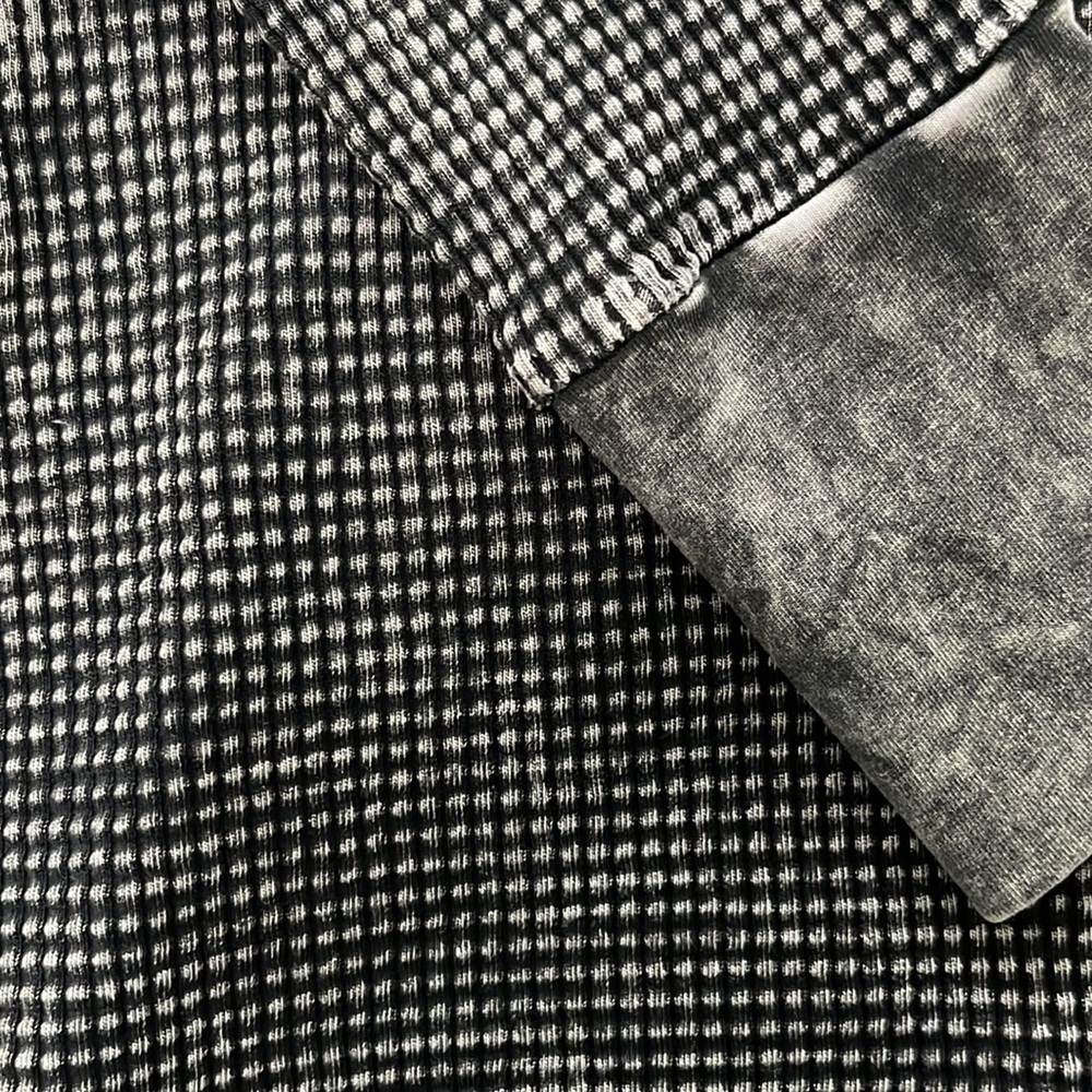 Long Sleeve Mineral Wash Waffle Cotton Top from Vintage Havana - Picture 6 of 10